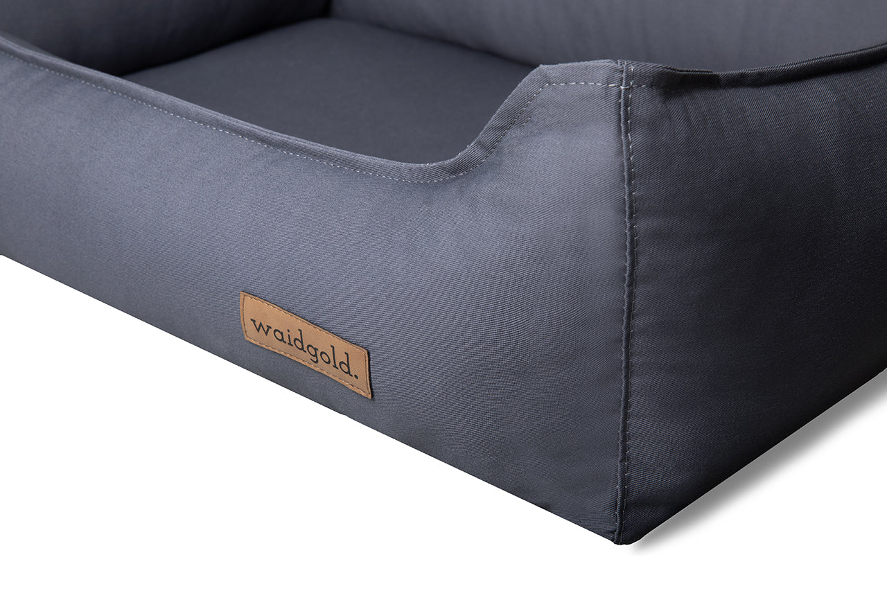 Schlummerwiese - orthopädisches Hundebett aus Baumwolle (antiallergisch + kochfest)