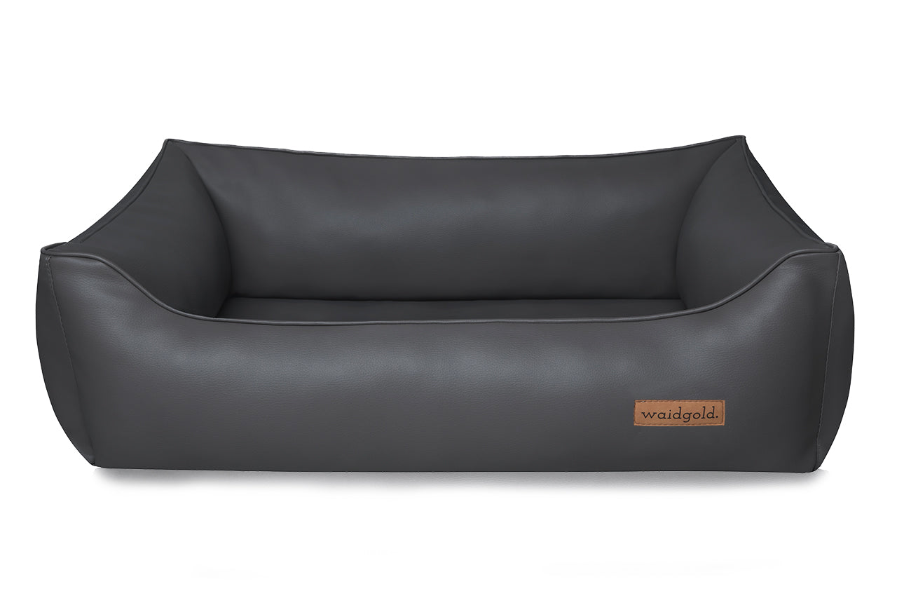 Schlummerwiese - orthopädisches Hundebett aus Kunstleder (hygienisch, besonders pflegeleicht)