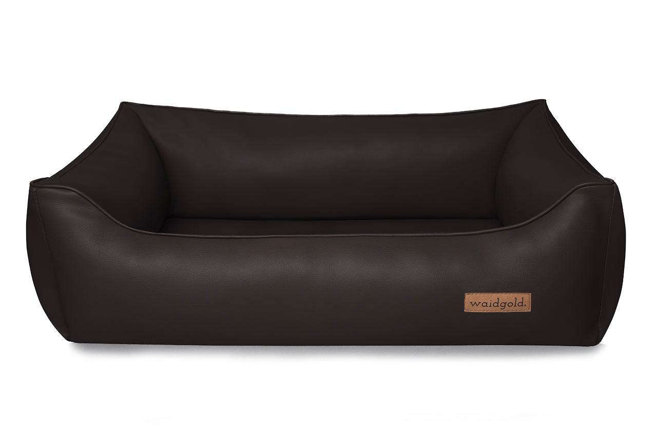 Schlummerwiese - orthopädisches Hundebett aus Kunstleder (hygienisch, besonders pflegeleicht)